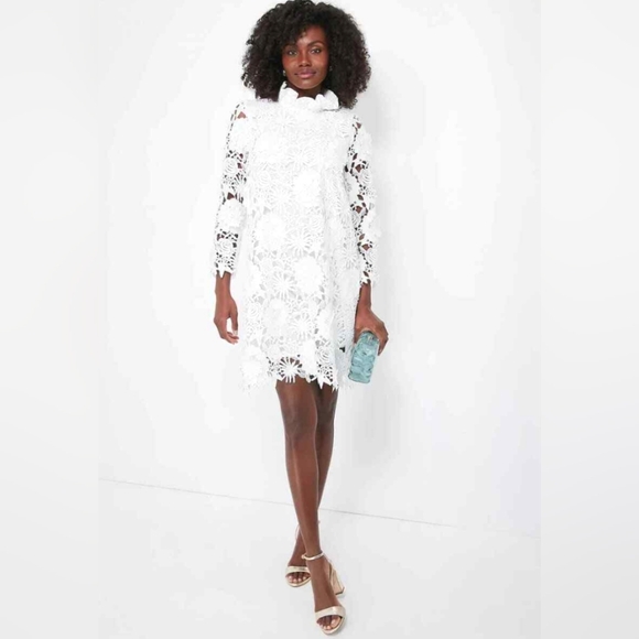 Tuckernuck Blanc Guipure White Lace Dress Size XS